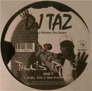 DJ Taz  Featuring Raheem The Dream - That's Right
