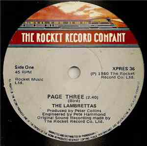 The Lambrettas - Page Three / Steppin' Out