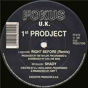 1st Prodject - Right Before (Remix) / Love E (Remix)