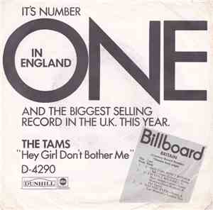 The Tams - Hey Girl Don't Bother Me / Weep Little Girl