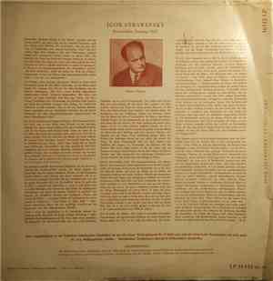 Igor Strawinsky ‧ RIAS Symphonie-Orchester Berlin , Dirigent: Ferenc Fricsa ...