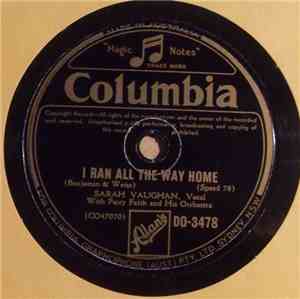 Sarah Vaughan With Percy Faith And His Orchestra - I Ran All The Way Home / These Things I Offer You