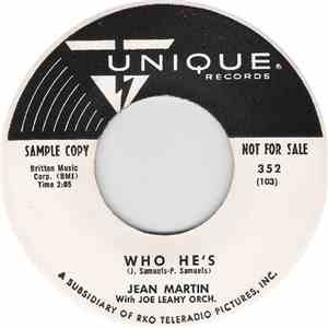 Jean Martin With Joe Leahy Orch. - Who He's / Please Be Gentle With Me