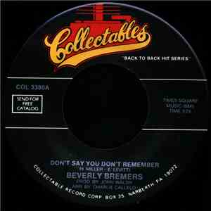 Beverly Bremers / Jigsaw  - Don't Say You Don't Remember / Sky High