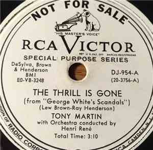 Tony Martin  - The Thrill Is Gone / Spring Made A Fool Of Me