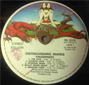 Fingerprintz  - Distinguishing Marks