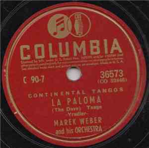 Marek Weber Und Sein Orchester - Continental Tango