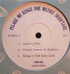 Various - Pllake Me Kenge Dhe Muzike Shqiptare