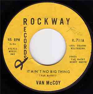 Van McCoy - It Ain't No Big Thing / Love Can Mess Up Your Mind