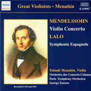 Mendelssohn, Lalo, Yehudi Menuhin - Violin Concerto • Symphonie Espagnole