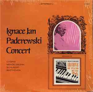 Ignace Jan Paderewski - Chopin / Mendelssohn / Schubert / Beethoven - Conce ...