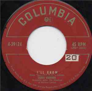 Sarah Vaughan - I'll Know / De Gas Pipe She Leaking, Joe