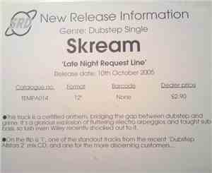 Skream - Late Night Request Line / I