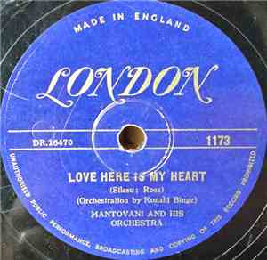 Mantovani And His Orchestra - Love Here Is My Heart / My Moonlight Madonna