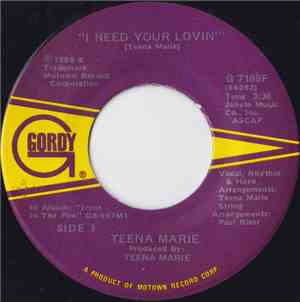 Teena Marie - I Need Your Lovin'