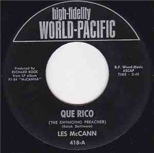 Les McCann - Que Rico (The Swinging Preacher) / It Had Better Be Tonight