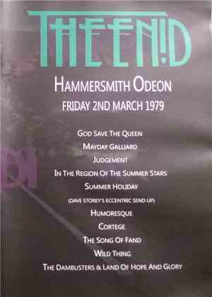 The Enid - Hammersmith Odeon Friday 2nd March 1979