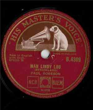 Paul Robeson - Mah Lindy Lou