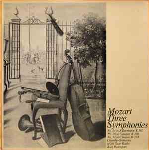 Mozart - Karl Ristenpart, Chamber Orchestra Of The Saar Radio - Three Symph ...