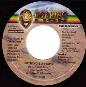 Tony Rebel - Nothing To Prove