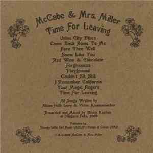 McCabe & Mrs. Miller - Time For Leaving