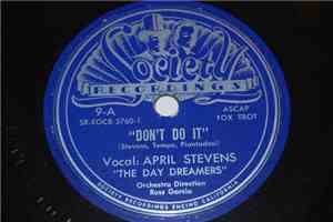 April Stevens - Don't Do It / 'The Sweetest Day