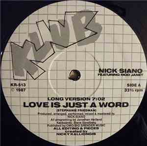 Nick Siano - Love Is Just A Word