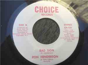 Ron Henderson  - Bad Sign