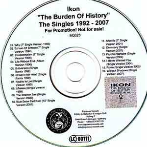 Ikon  - The Burden Of History - The Singles 1992-2007