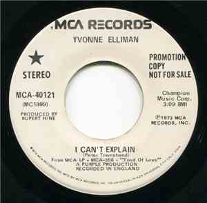 Yvonne Elliman - I Can't Explain