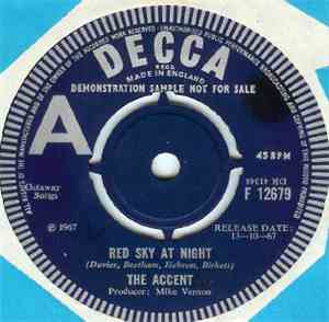 The Accent - Red Sky At Night / Wind Of Change