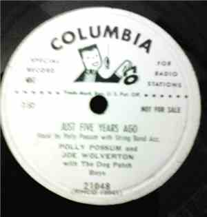 Polly Possum And Joe Wolverton With The Dog Patch Boys - Just Five Years Ag ...