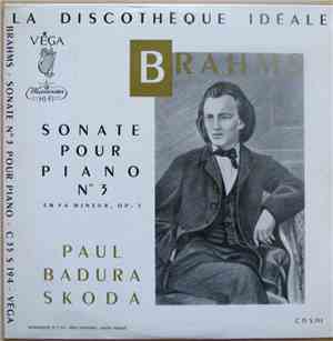 Brahms / Paul Badura-Skoda - Sonate Pour Piano N°3