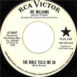 Joe Williams - The Bible Tells Me So / Ask Anybody