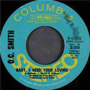 O.C. Smith - Baby, I Need Your Loving