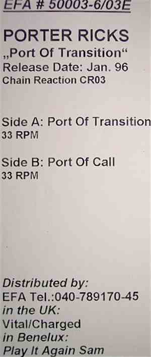 Porter Ricks - Port Of Transition / Port Of Call
