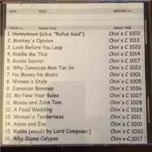 Chin's Calypso Sextet, Alerth Bedasse - Chin's Calypso Sextet Kingston Jama ...
