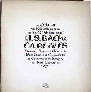 Bach, Hermann Prey - J. S. Bach Cantates