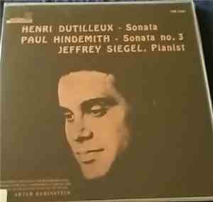 Henri Dutilleux, Paul Hindemith, Jeffrey Siegel - Sonata / Sonata No. 3