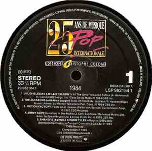 Various - 25 Ans De Musique Pop Internationale - 1984