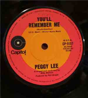 Peggy Lee - You'll Remember Me