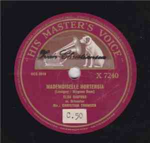 Elsa Sigfuss - Mademoiselle Hortensia / La Seiné