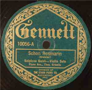 Scipione Guidi - Schon Rosmarin / Liebesfreud