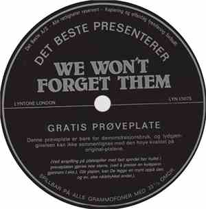 Various - We Won't Forget Them