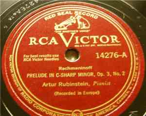 Artur Rubinstein - Prelude In C-Sharp Minor, Op. 3, No. 2 / Minuet And Trio ...