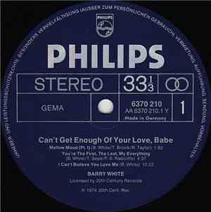 Barry White - Can't Get Enough