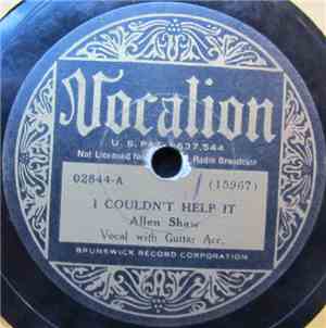 Allen Shaw - I Couldn't Help It / Moanin' The Blues