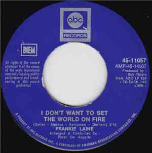 Frankie Laine - I Don't Want To Set The World On Fire / I Found You