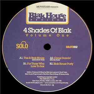 Movi-Starr Presents Blak House Project - 4 Shades Of Blak Volume One