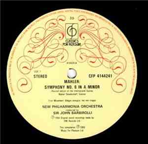 Gustav Mahler, New Philharmonia Orchestra, Sir John Barbirolli - Symphony N ...